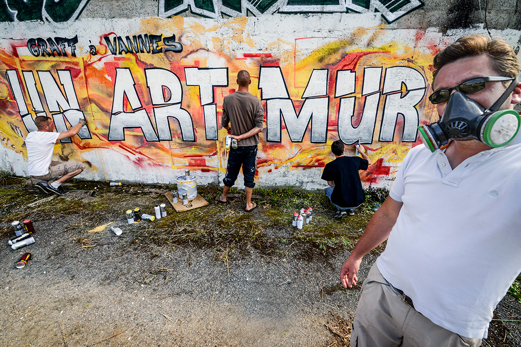 L'artiste JiB Graffeur à Vannes