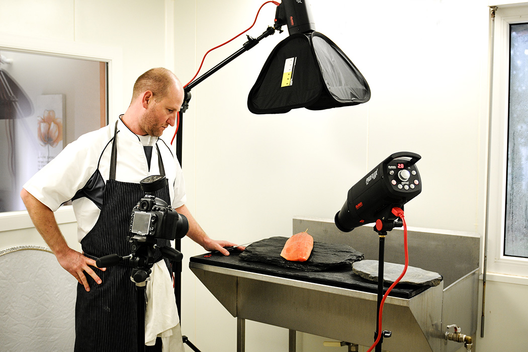 Photographies culinaires des saumons fumés de Lionel Durot