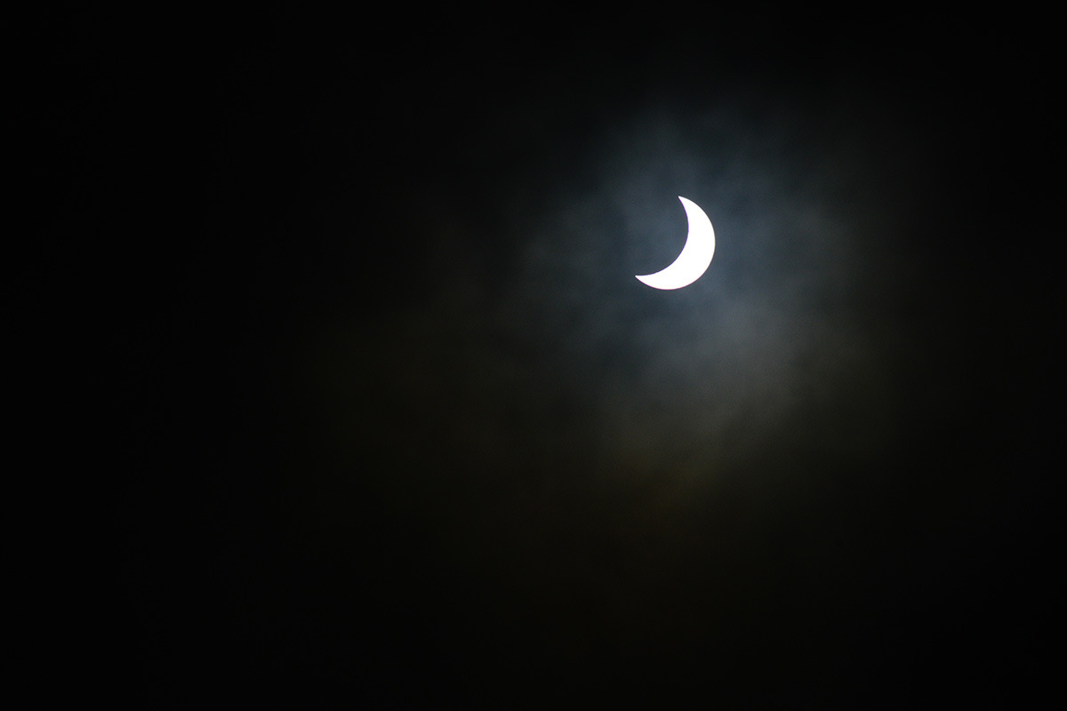 Eclipse 2015 vue du Morbihan à Plumergat