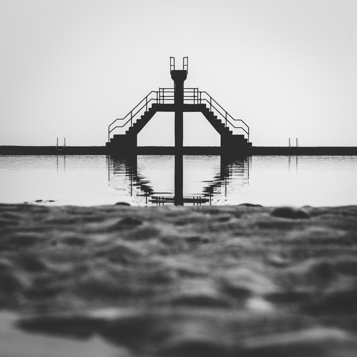 La piscine de la plage de Saint Malo