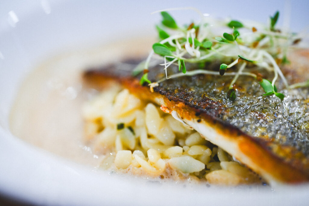 Poisson du marché et orzo